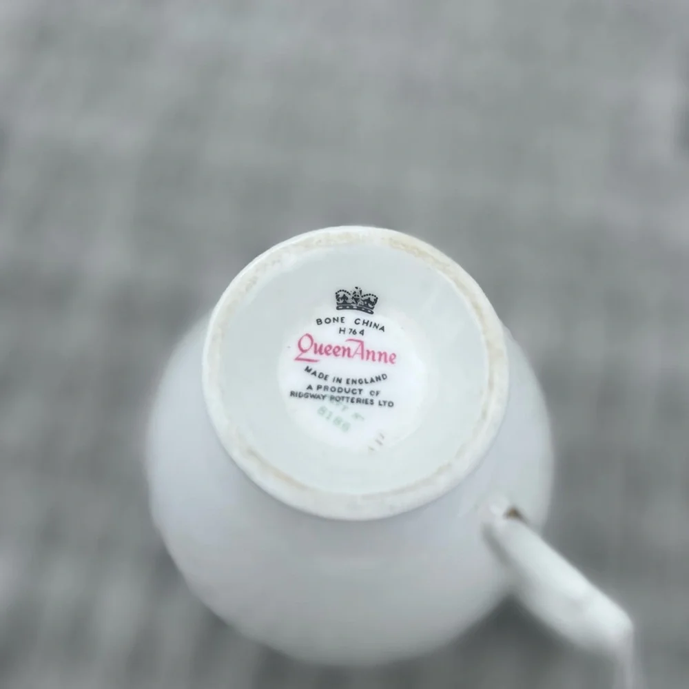 Vintage Queen Anne Teacup and Saucer Set